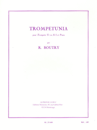 Book cover for Trompetunia (trumpet And Piano)