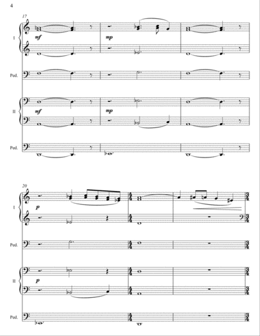 Azure Sunrise Organ Solo scores gallery preview page 4