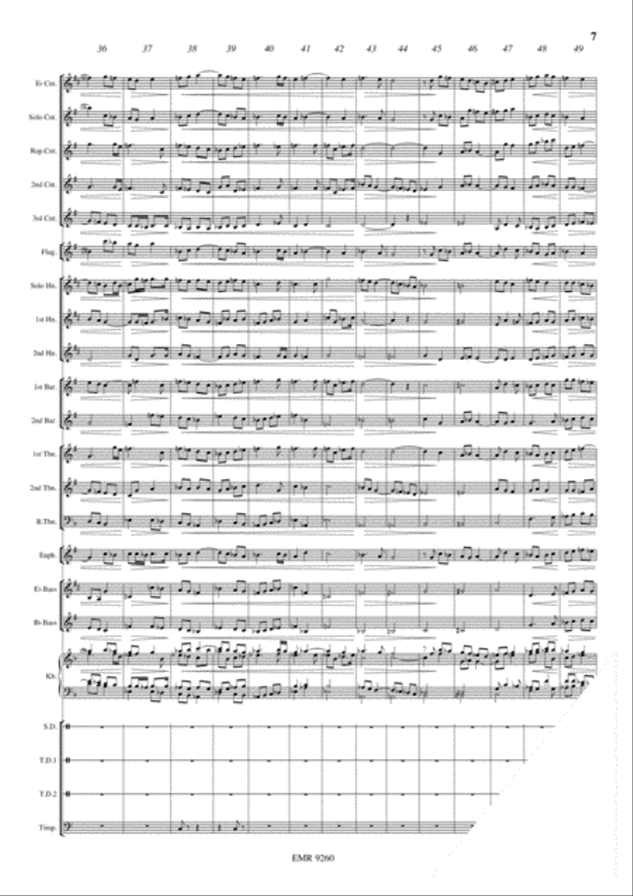 Marche des Trompettes Brass Band scores gallery preview page 8