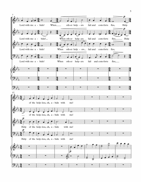 Abide With Me- SATB Chorus image number null