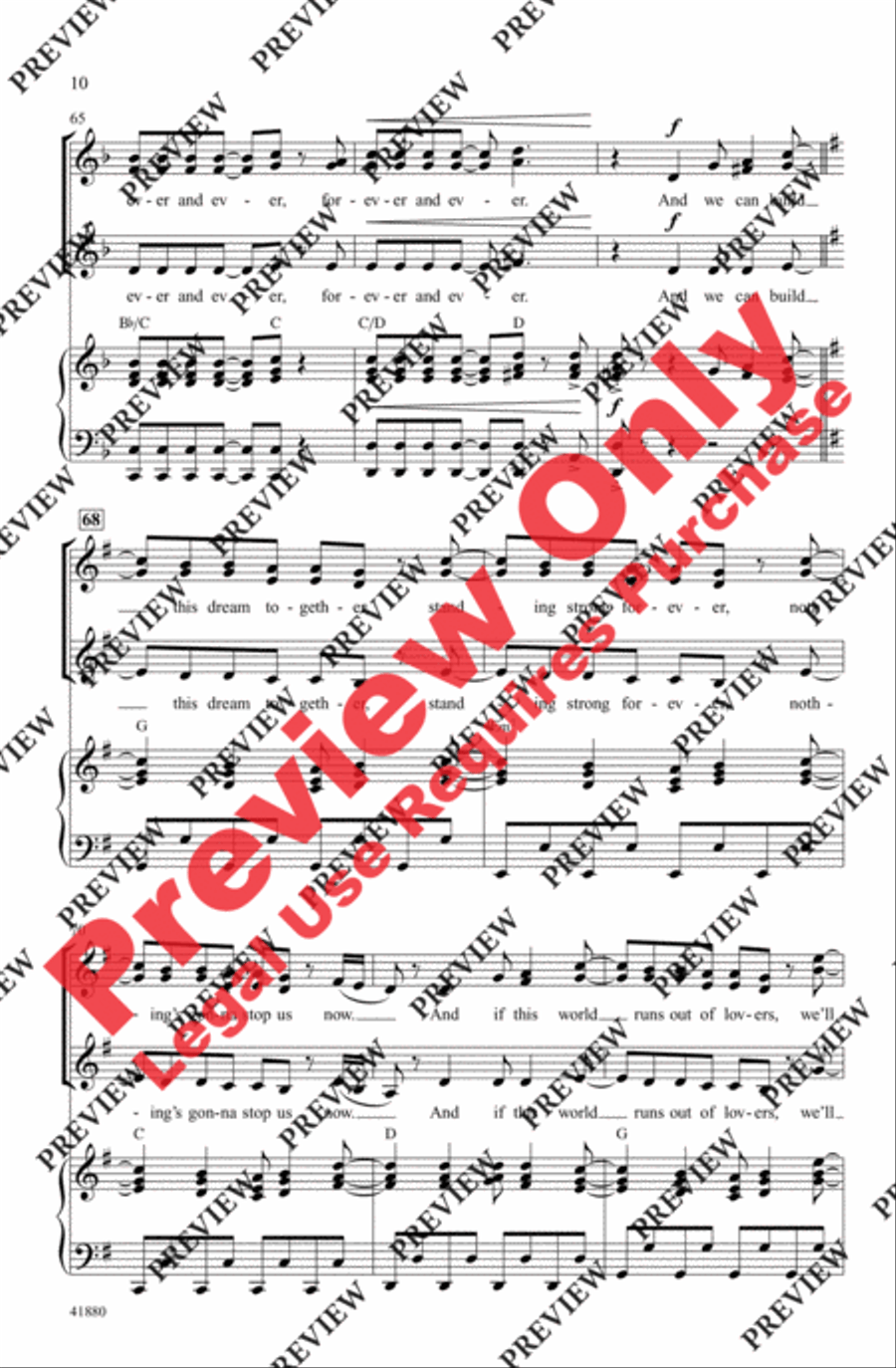 Nothing's Gonna Stop Us Now Women's Choir scores gallery preview page 10