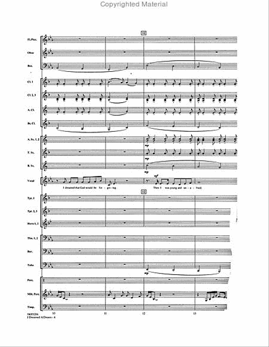 I Dreamed a Dream (from “Les Misérables”) Concert Band scores gallery preview page 4