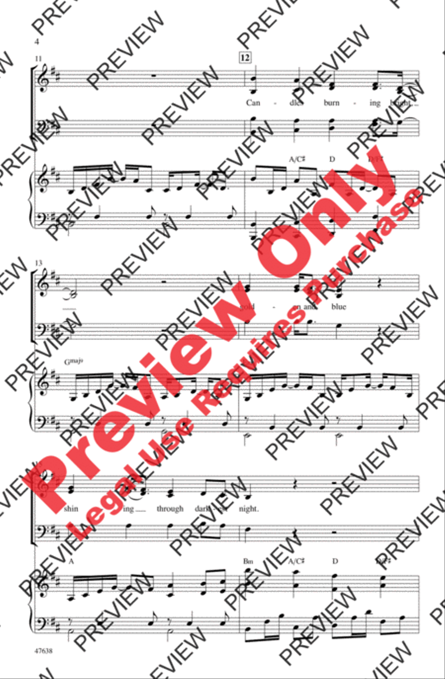 Light Light 4-Part scores gallery preview page 4