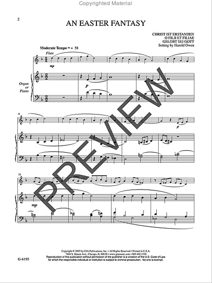 An Easter Fantasy An Easter Fantasy Flute scores gallery preview page 2