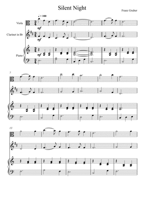 Franz Gruber - Silent Night (Viola and Clarinet Duet)