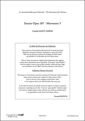 Sonata Opus 167 - Mvt 3