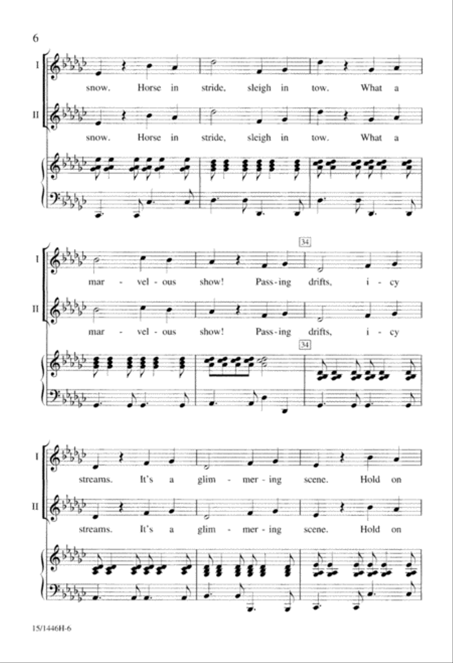 Winter Sleigh Ride Winter Sleigh Ride 2-Part scores gallery preview page 6