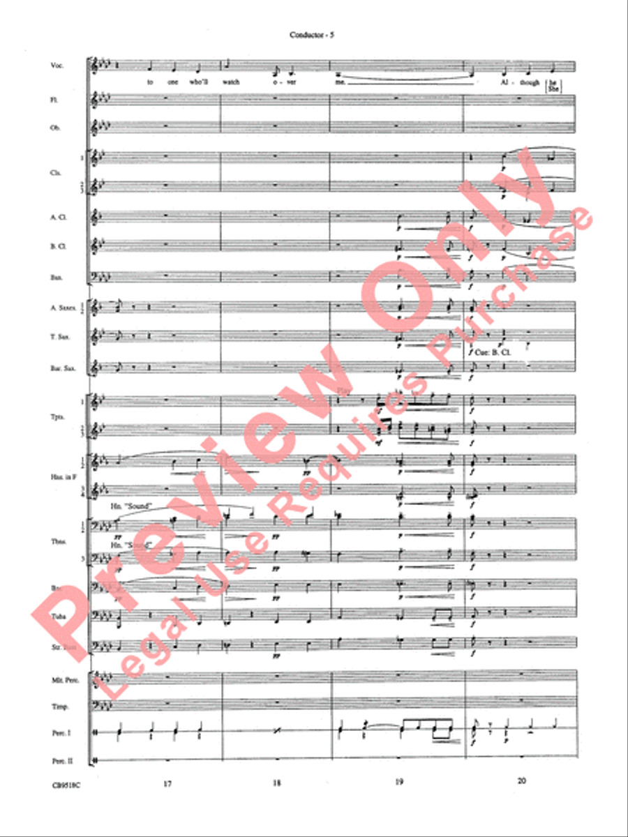 Someone to Watch Over Me Concert Band scores gallery preview page 7
