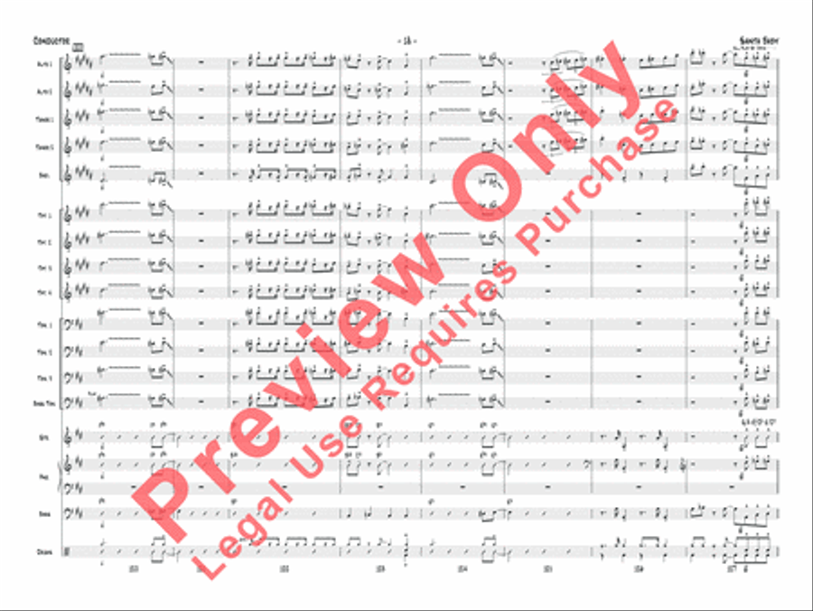 Santa Baby Jazz Ensemble scores gallery preview page 39