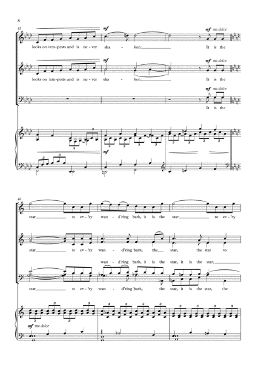 The Marriage of True Minds 4-Part scores gallery preview page 6