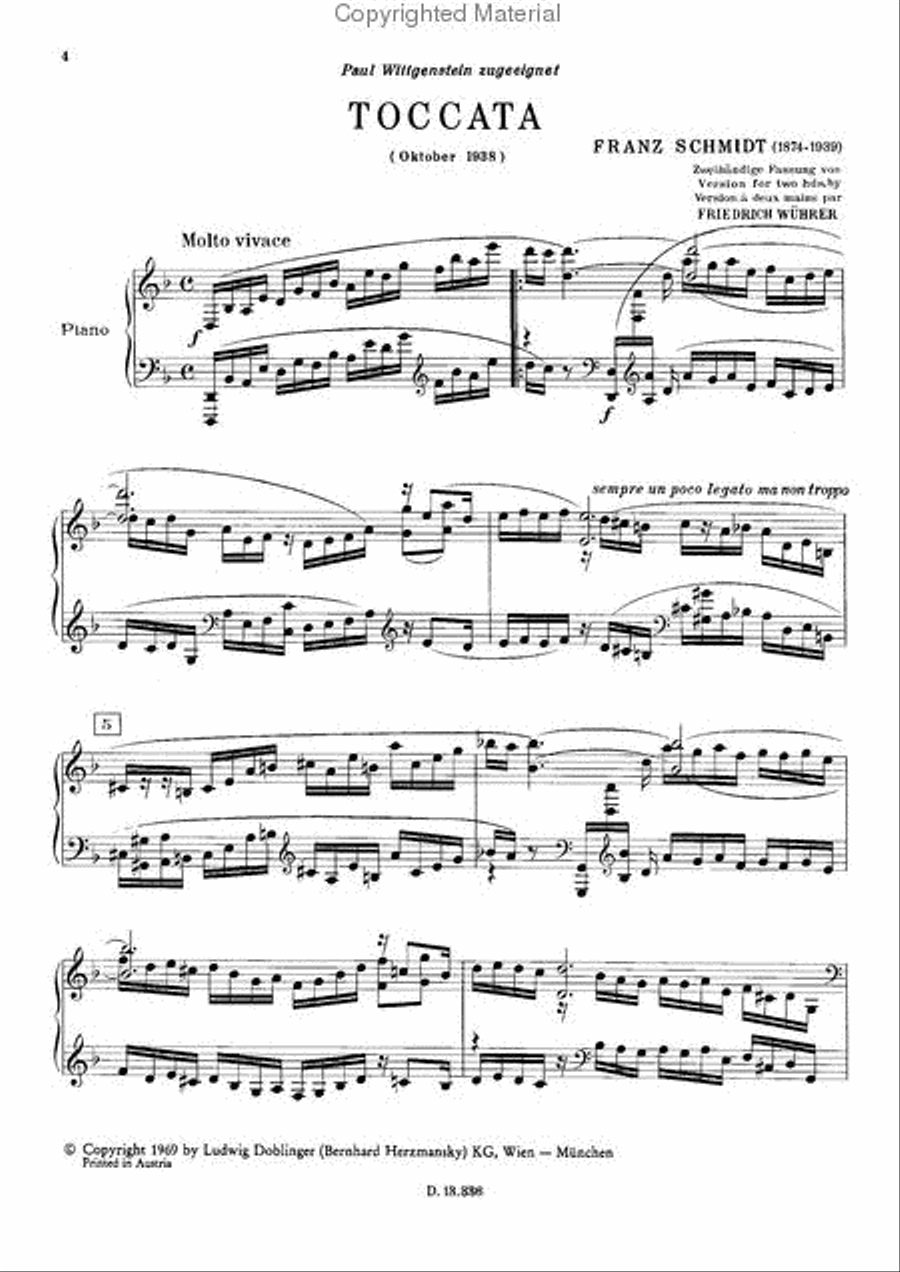 Toccata d-moll Toccata d-moll Piano Solo scores gallery preview page 2