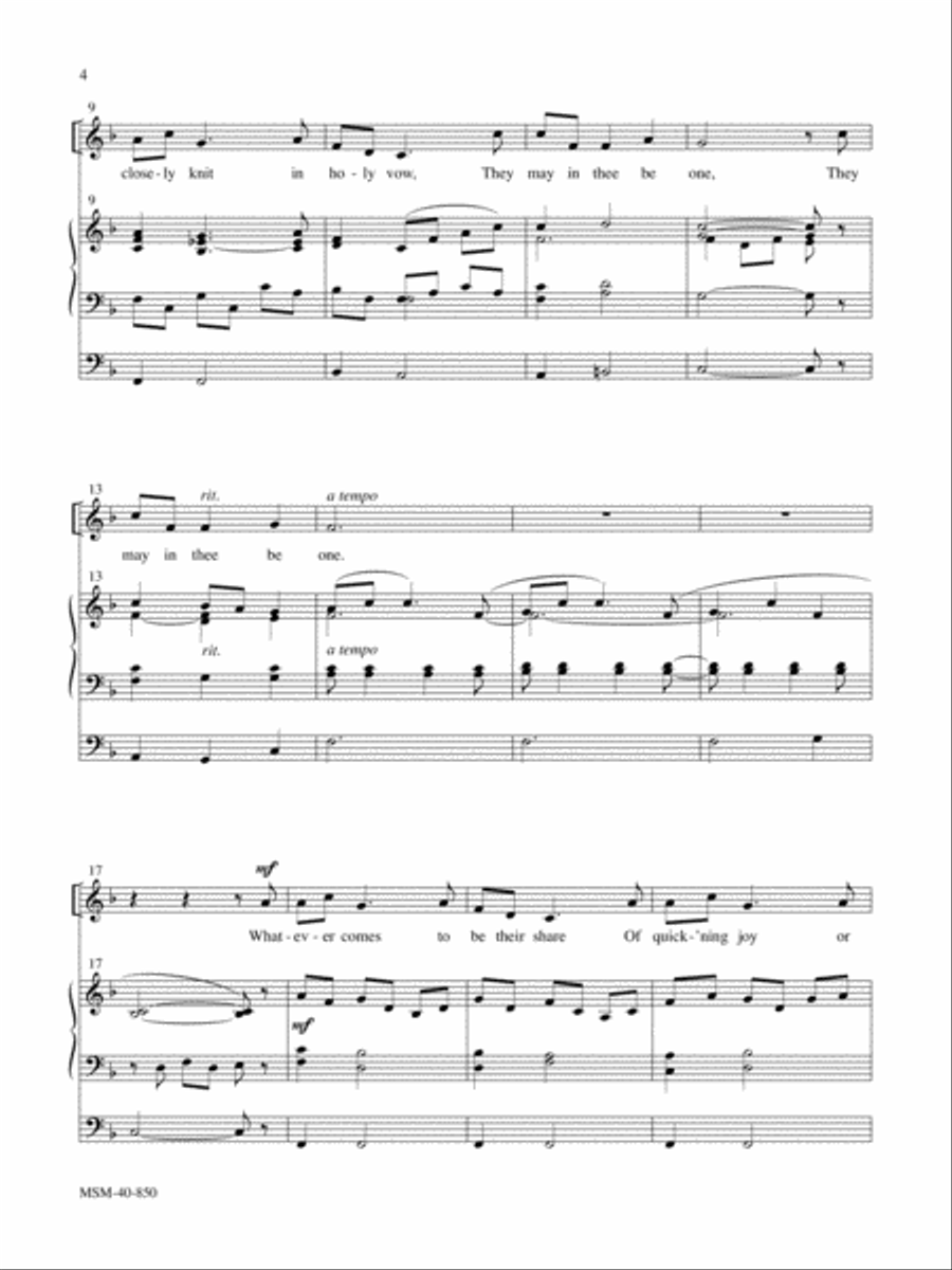 The Peace of Christ Three Vocal Solos for Weddings and General Use Medium Voice scores gallery preview page 4