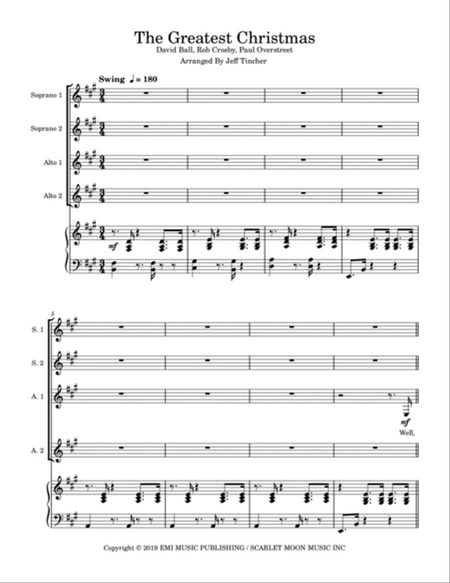 The Greatest Christmas The Greatest Christmas SSAA scores gallery preview page 2