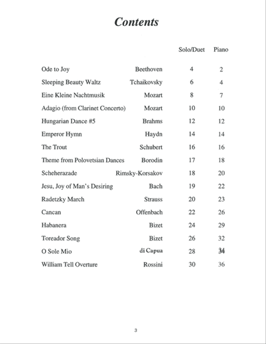 Easy Classics for Clarinet - With Piano Accompaniment Clarinet Solo scores gallery preview page 4