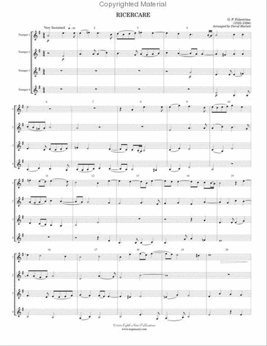 Ricercare Ricercare Small Ensemble scores gallery preview page 2