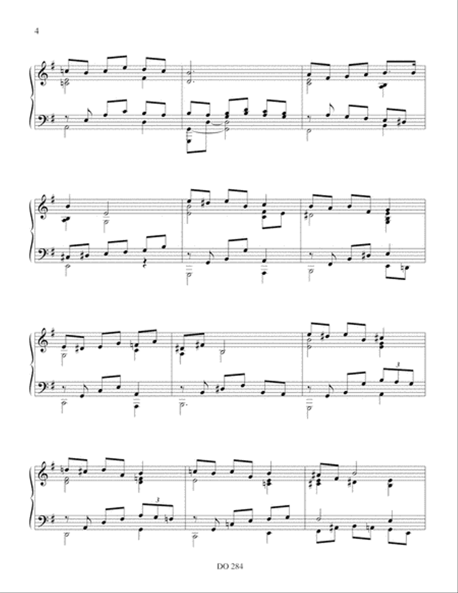 Thème et variations Piano Solo scores gallery preview page 4