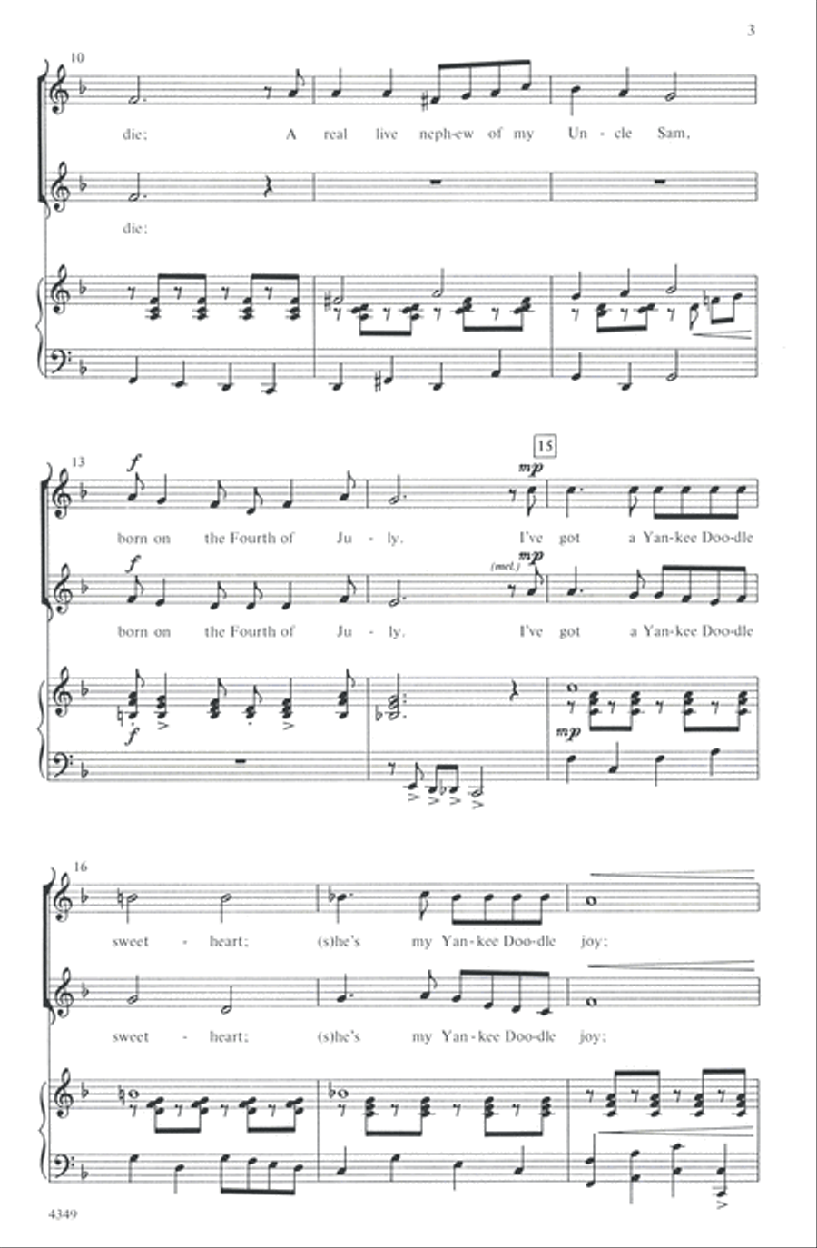 A Patriotic Festival A Patriotic Festival 2-Part scores gallery preview page 3