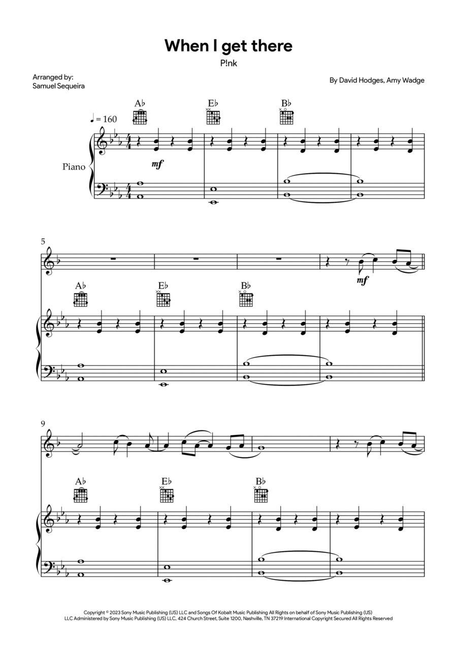 When I Get There B-Flat Clarinet scores gallery preview page 1