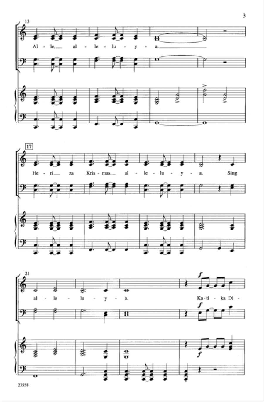 Heri Za Krismas 4-Part scores gallery preview page 3