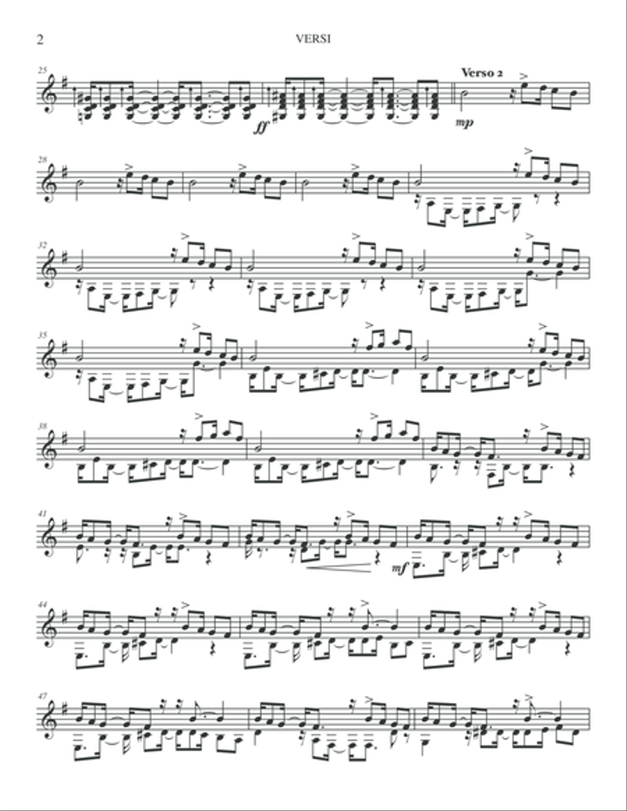 Versi Classical Guitar scores gallery preview page 4