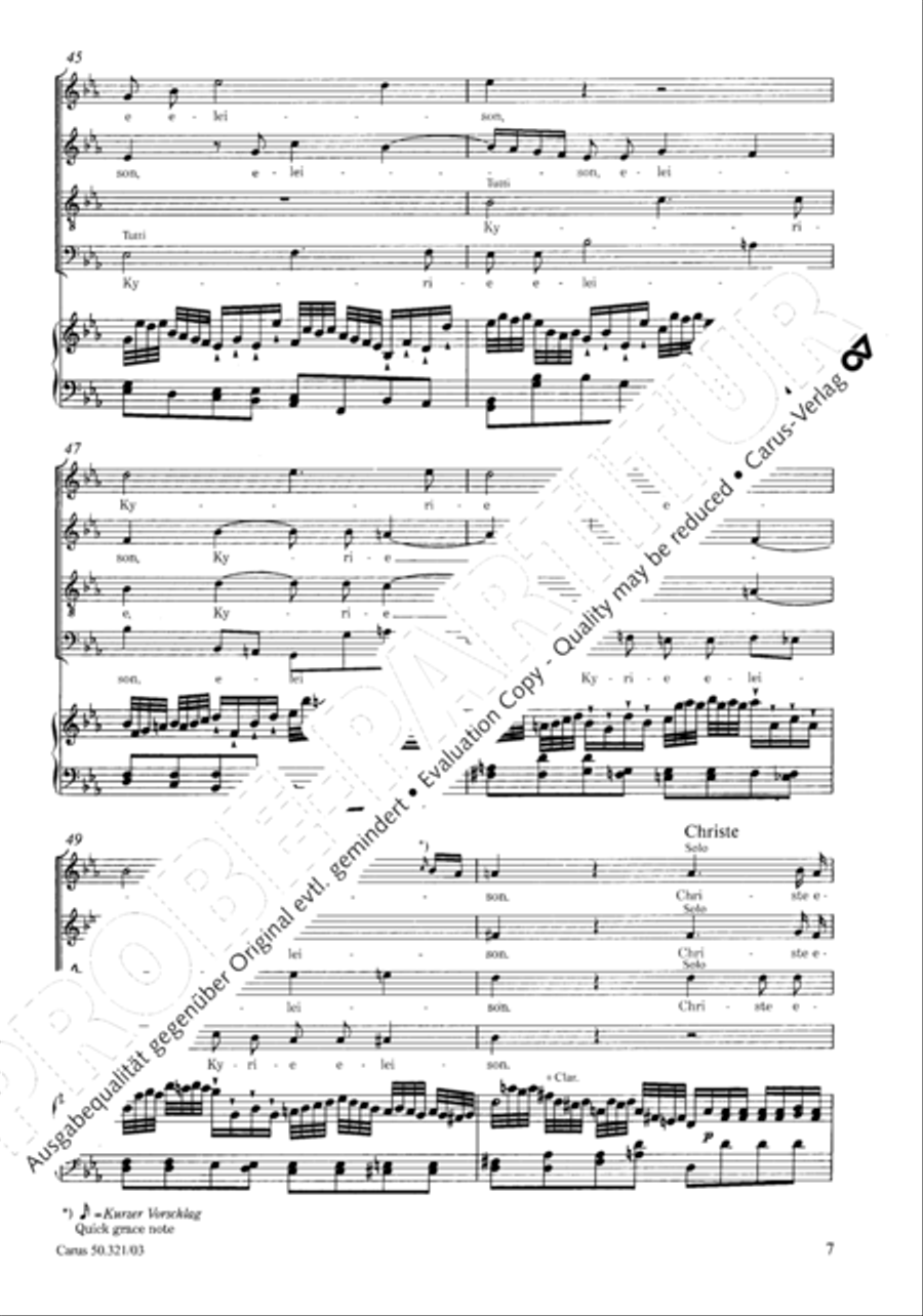 Requiem in C minor 4-Part scores gallery preview page 14