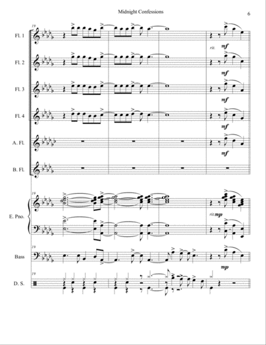 Midnight Confessions Midnight Confessions Woodwind Ensemble scores gallery preview page 6