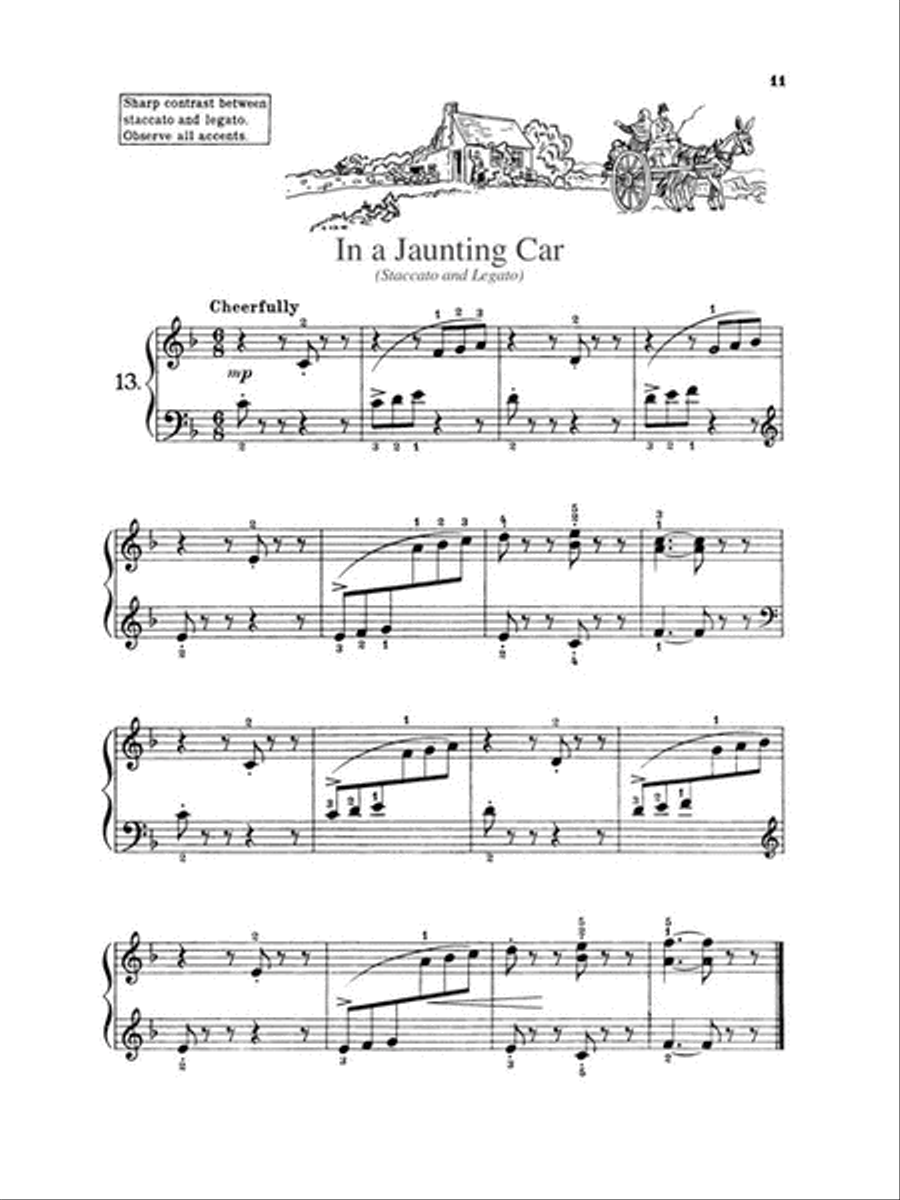 First Grade Etudes Piano Method scores gallery preview page 3