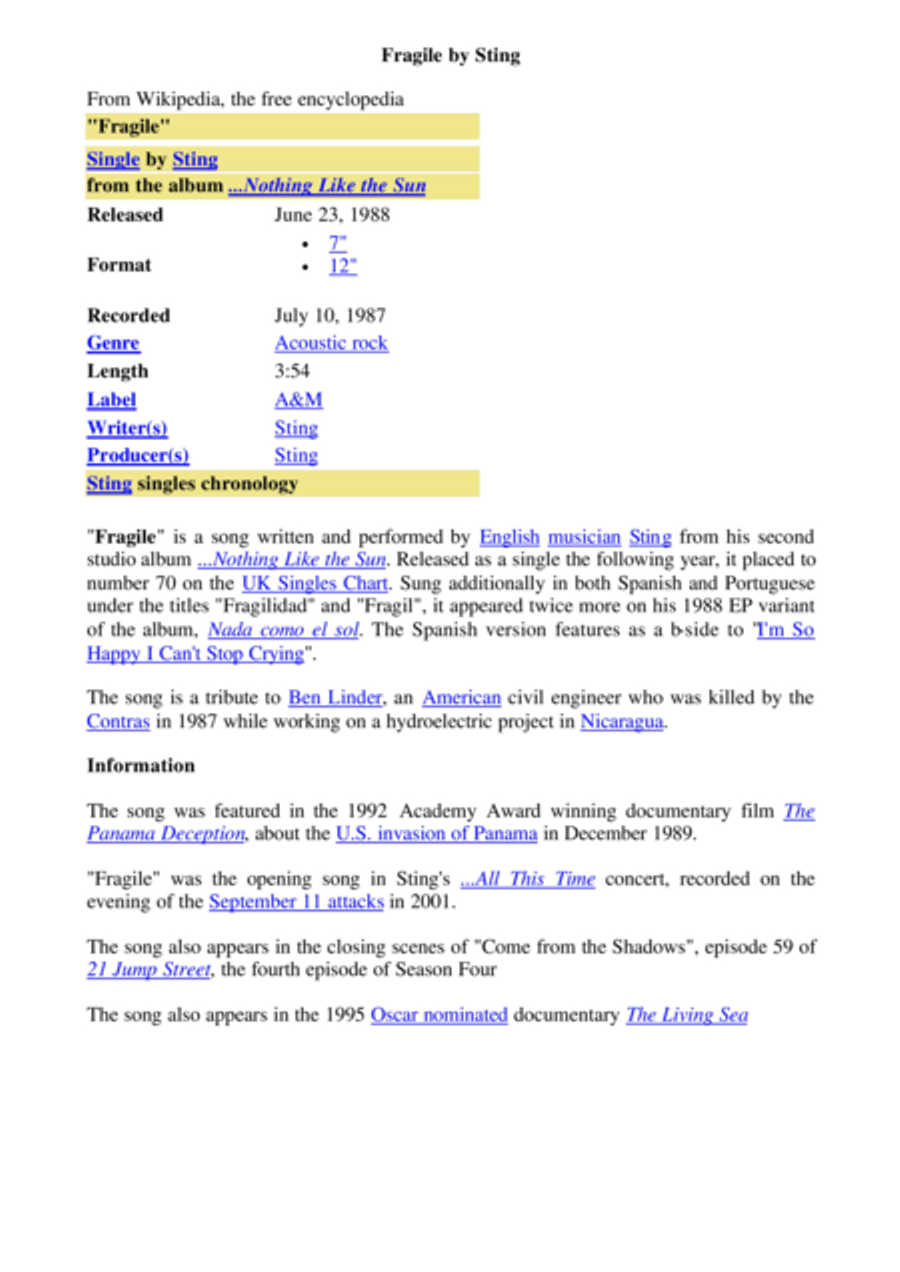 Fragile Acoustic Guitar scores gallery preview page 2