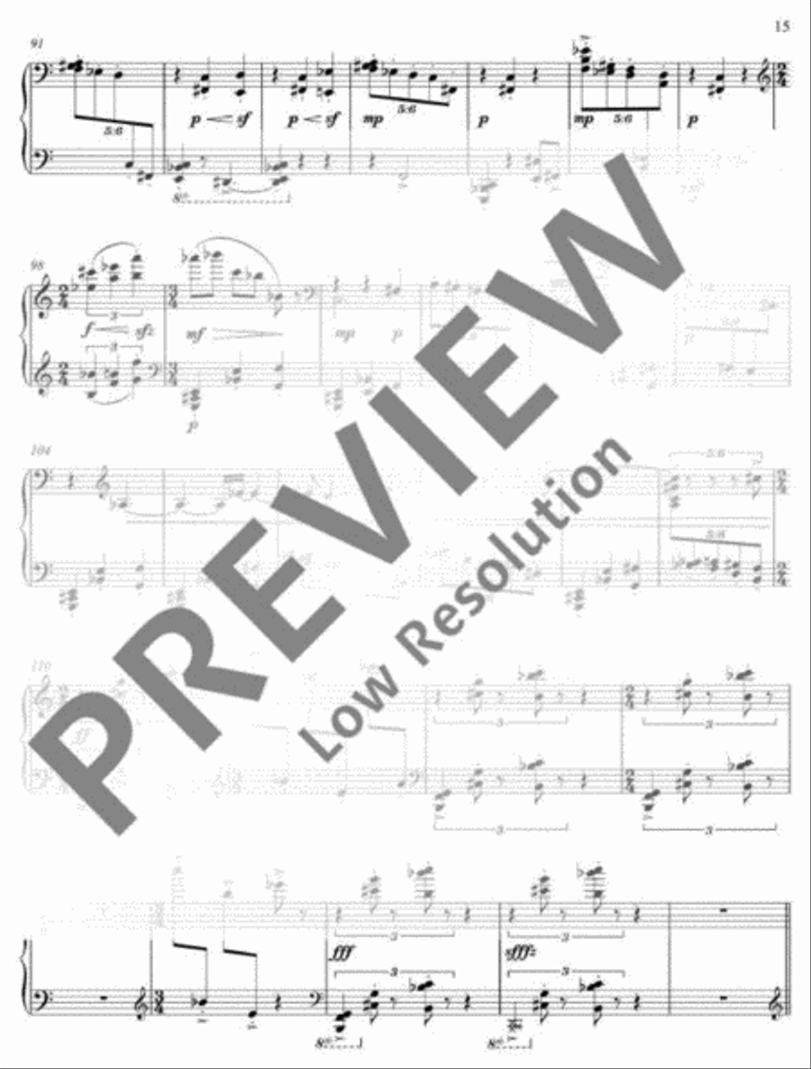 Three Japanese Miniatures Piano Solo scores gallery preview page 18