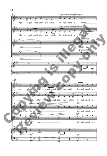 Appalachian Carols: 2. Cherry Tree Carol (Choral Score)