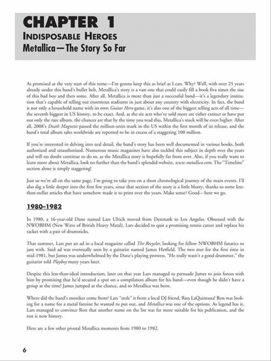 Kirk Hammett's Guitar Lessons: The Sound & the Fury Guitar Tablature scores gallery preview page 6
