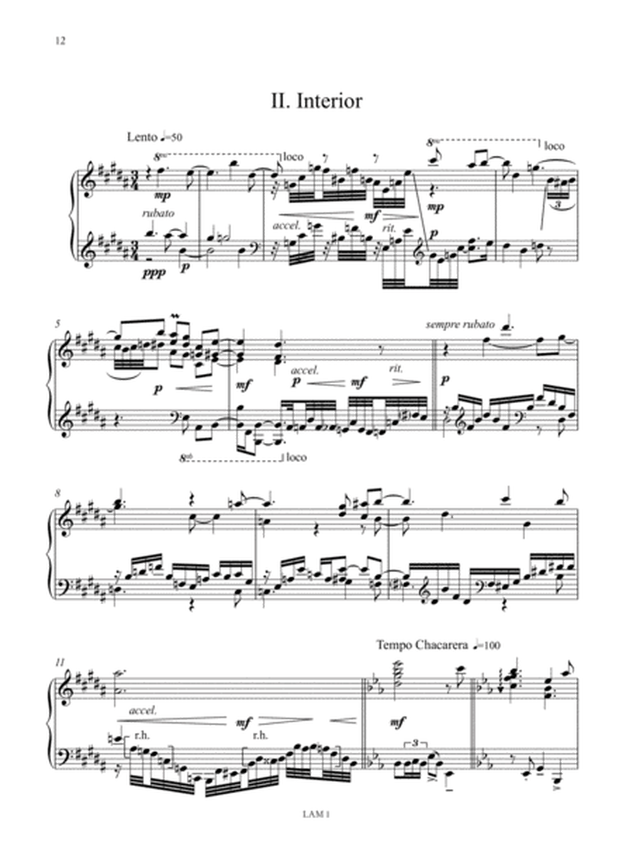 Tres Puntos. Piano Sonata (2013)