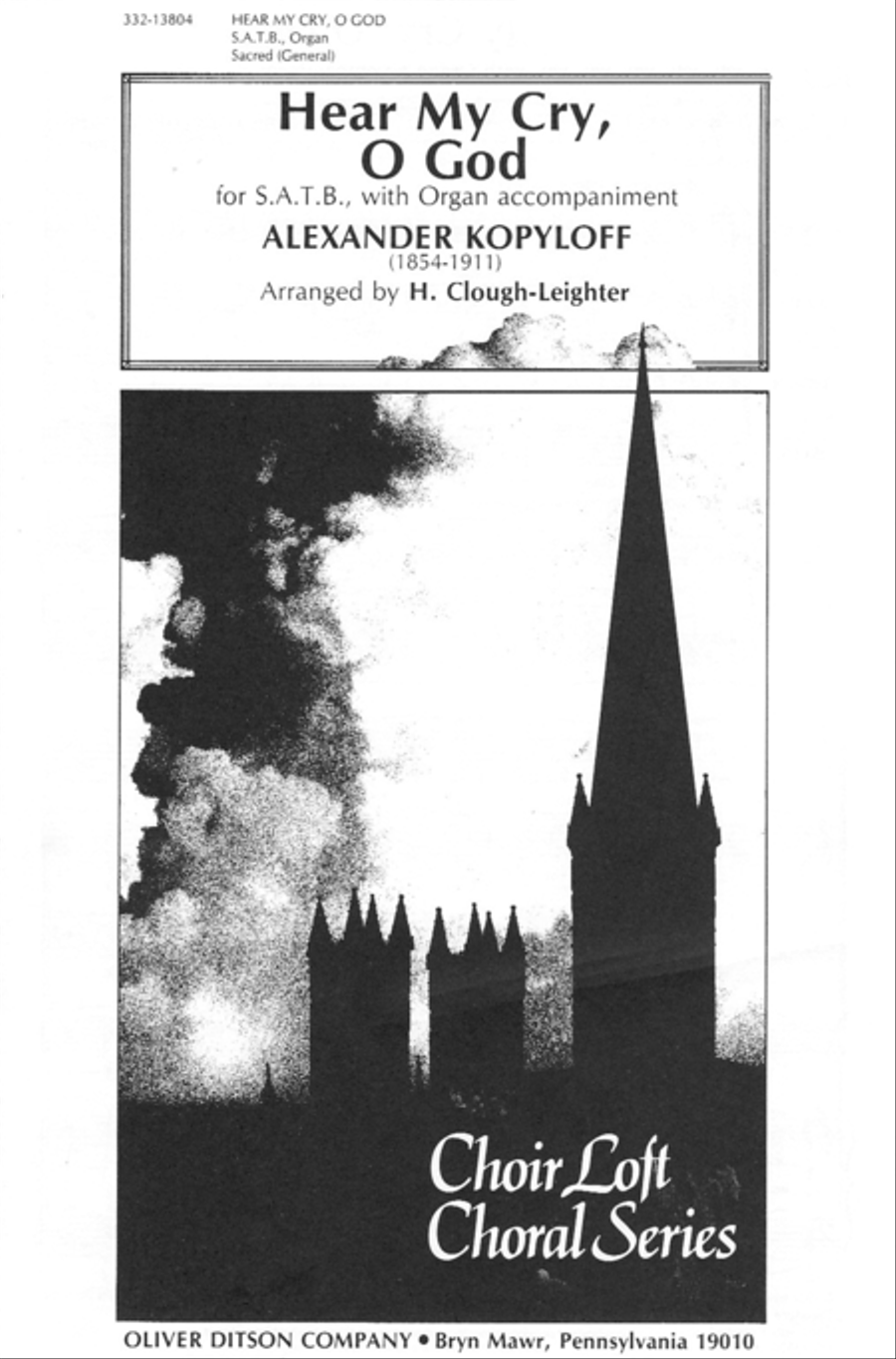 Hear My Cry, O God Hear My Cry, O God 4-Part scores gallery preview page 1