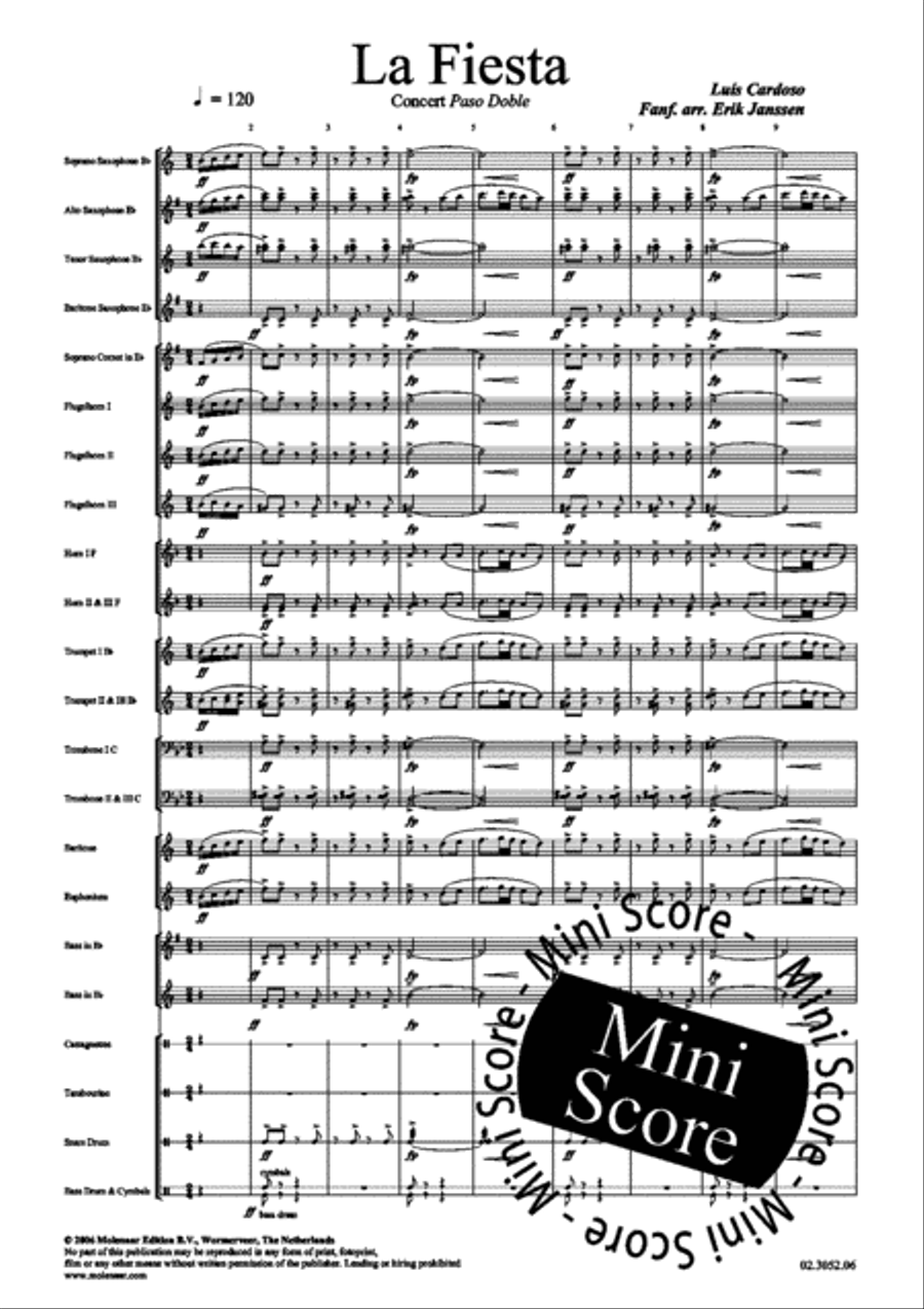 La Fiesta Fanfare Band scores gallery preview page 5