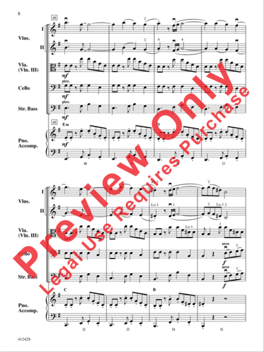 Tango of the Bulldogs String Orchestra scores gallery preview page 9
