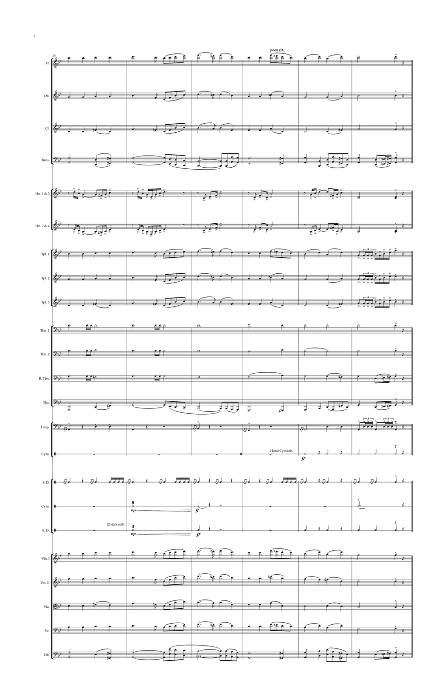Ukrainian National Anthem for Symphony Orchestra in G Minor KT Olympic World National Anthem Series Full Orchestra scores gallery preview page 6