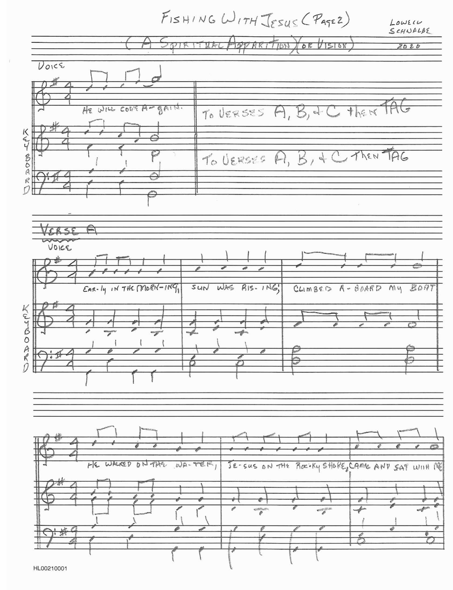 Fishing with Jesus Voice Solo scores gallery preview page 2