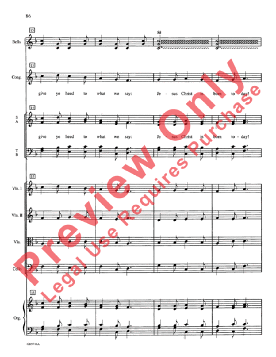A Festival of Lessons and Carols Choir scores gallery preview page 87