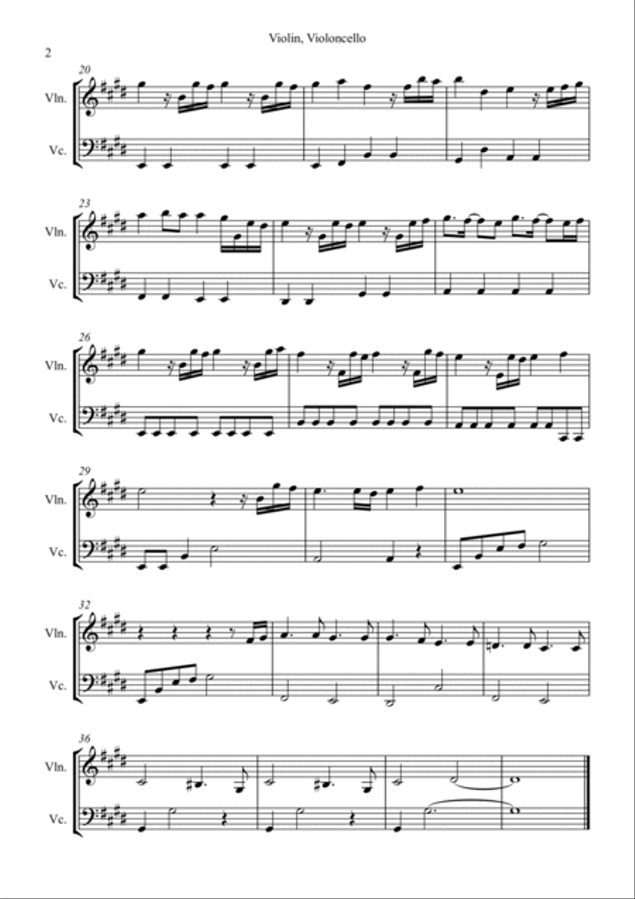 Nothing I've Ever Known Nothing I've Ever Known String Duet scores gallery preview page 2