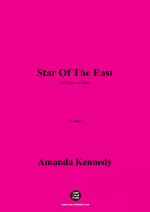 Book cover for Amanda Kennedy-Star Of The East,in F Major
