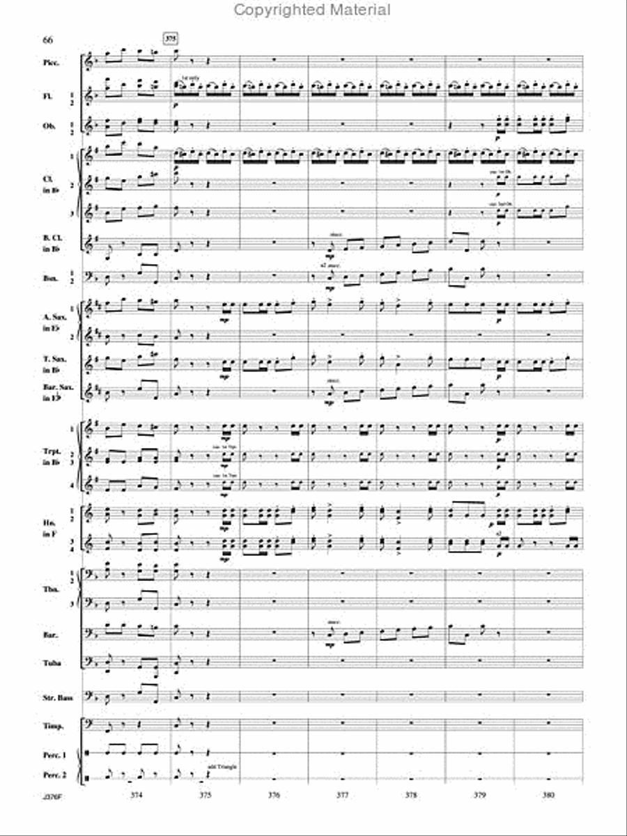 William Tell Overture Concert Band scores gallery preview page 67
