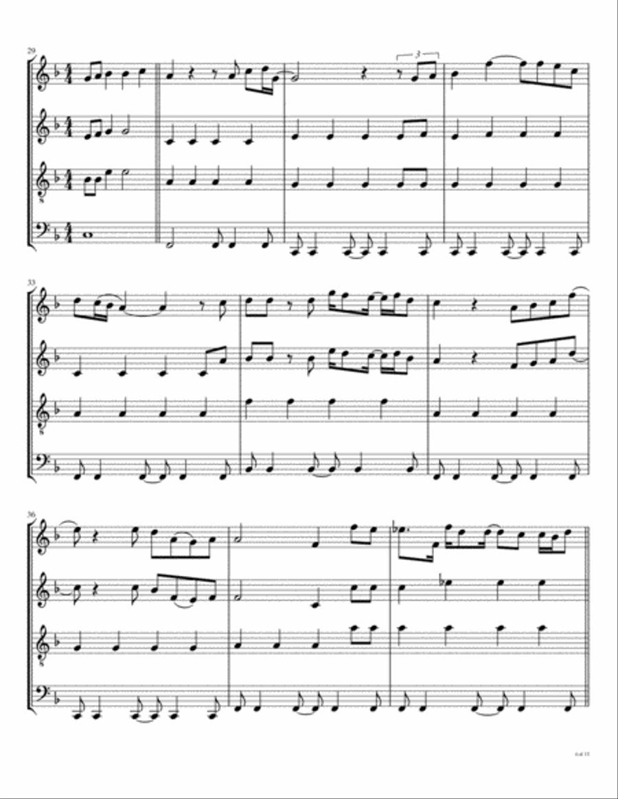 Hey Jude Woodwind Quartet scores gallery preview page 5