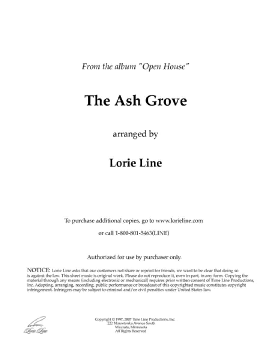 The Ash Grove The Ash Grove Piano Solo scores gallery preview page 1