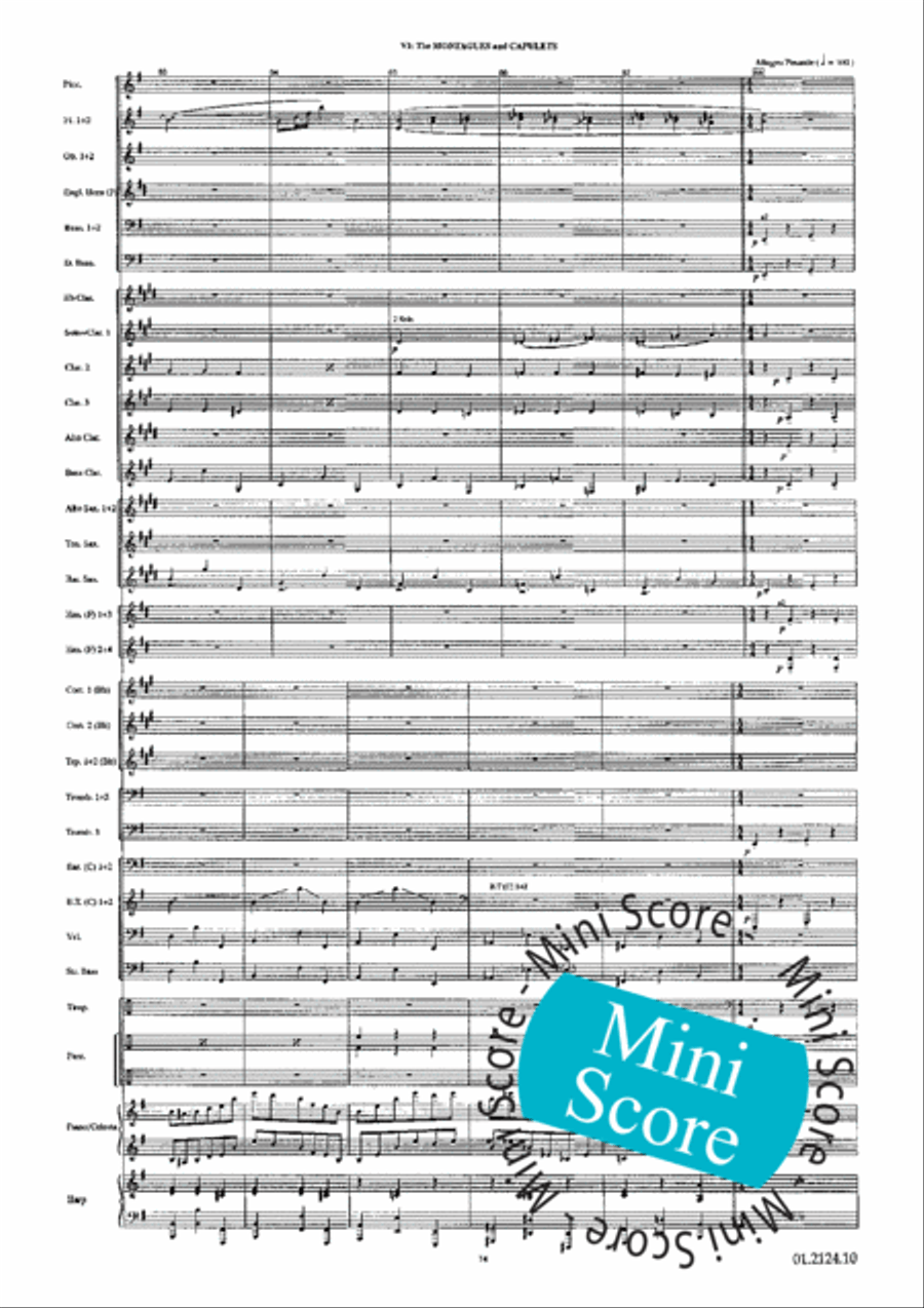 Romeo and Juliet Romeo and Juliet Concert Band scores gallery preview page 78