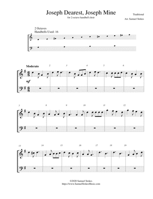 Joseph Dearest, Joseph Mine (Joseph, O Dear Joseph, Mine) - for 2-octave handbell choir