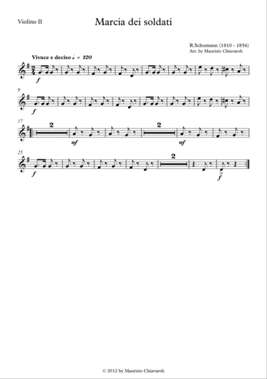 Marcia dei soldati String Orchestra scores gallery preview page 5