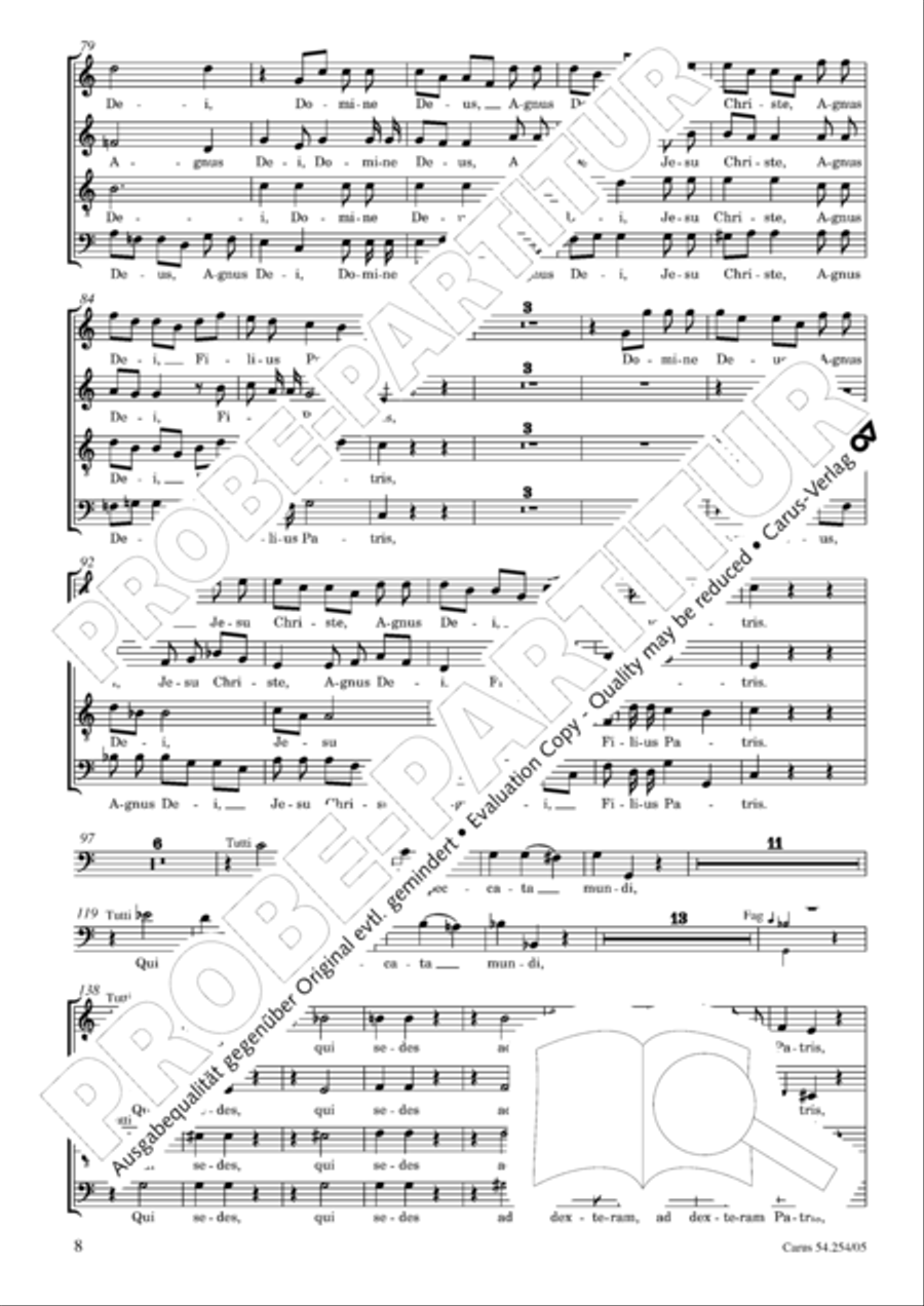 Missa Sancti Hieronymi 4-Part scores gallery preview page 9