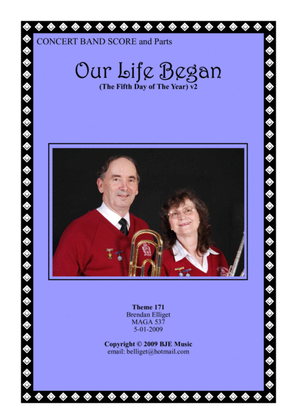 Our Life Began (The Fifth Day of the Year) Concert Band Score and Parts PDF