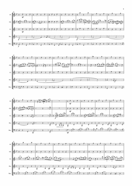 When The Saints Go Marching In (Wind Quintet) - Score image number null