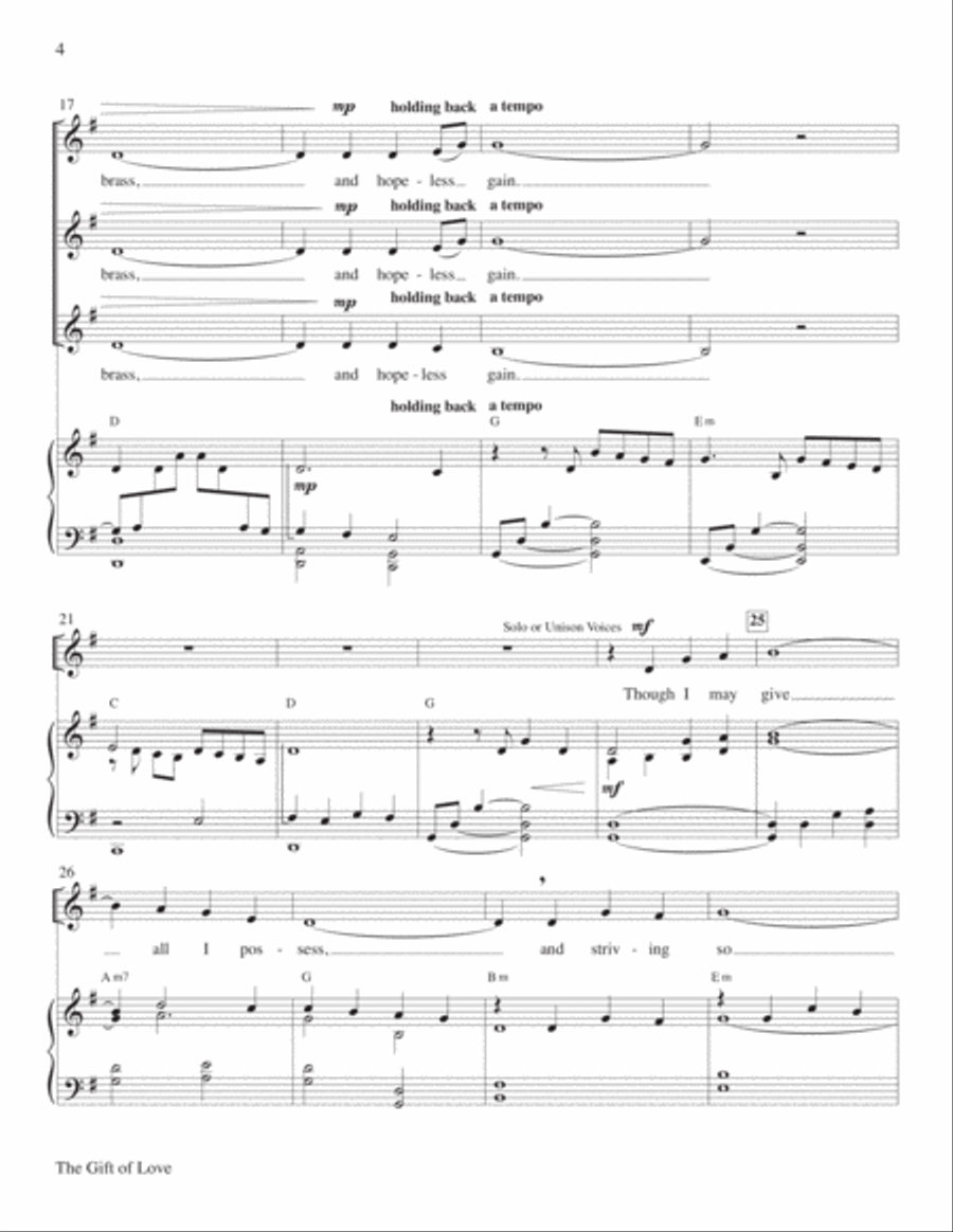 The Gift of Love 5-Octaves scores gallery preview page 4